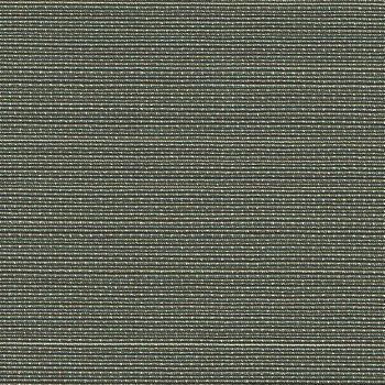 A dark moss green coloured textured linen wallcovering with light reflecting metallic stitching