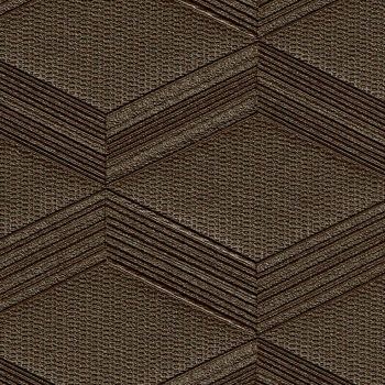 Caelo is an embossed geometric diamond design available in a sophisticated brown colourway