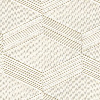A bright white diamond style embossed wallcovering