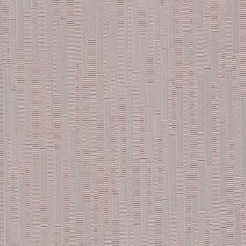Pink metallic wallcovering with deeply textured vertical stacked blocks which catch the light from every angle.
